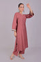 Veshbhoshaa Bluesaanchi Women'S Mauve Kurti Pajama Set
